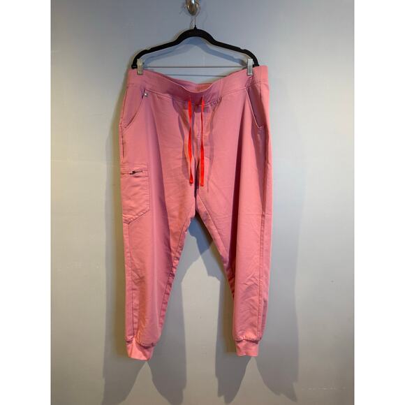 FIGS Technical Collection Scrub Set | Size XXL Top + Pants | Pink Rose - Picture 7 of 10